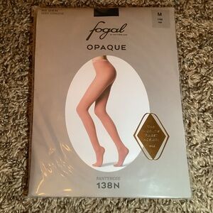 Fogal semi opaque pantyhose, 30 denier, style 138N, color noir (black), size: M